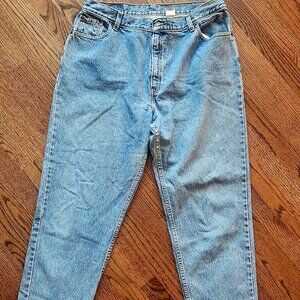 VTG Levis 550 Jeans Womens 18M Blue Wash Relaxed Tapered High Rise